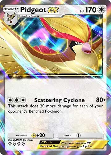 pokemon tcg pocket ilha mitica card ingles pidgeot