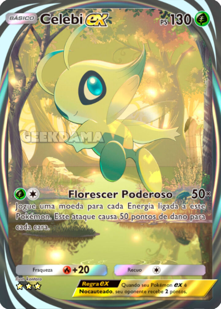 pokemon tcg pocket carta ilha mitica a1a 85 celebi ex