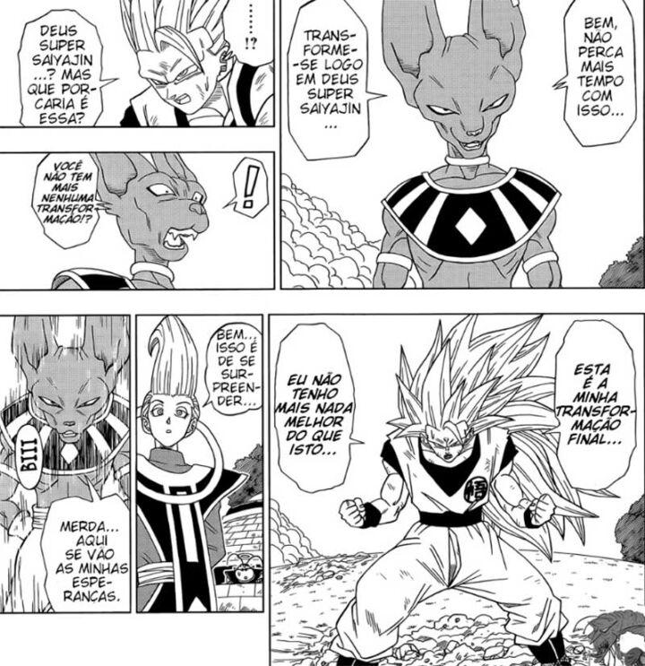 dragon ball super manga 2 goku ssj3 transformacao final