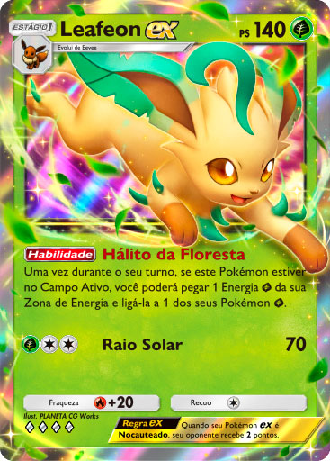 pokemon tcg pocket carta luz triunfante a2a 10 leafeon