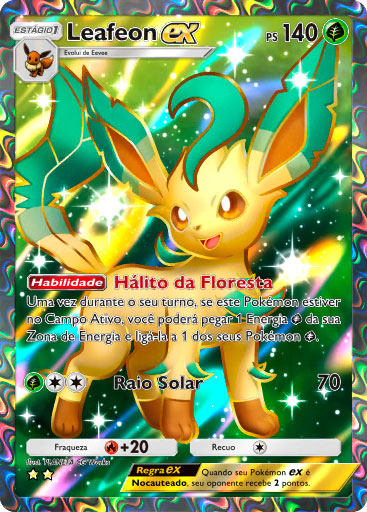 pokemon tcg pocket carta luz triunfante a2a 82 leafeon