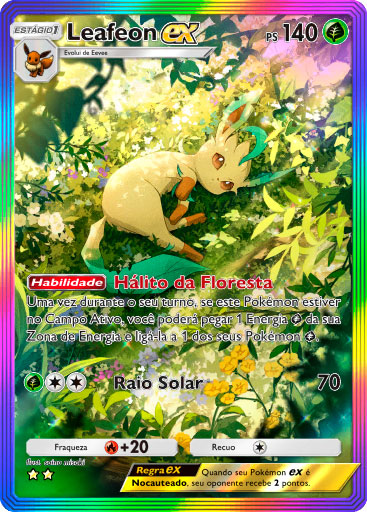 pokemon tcg pocket carta luz triunfante a2a 91 leafeon