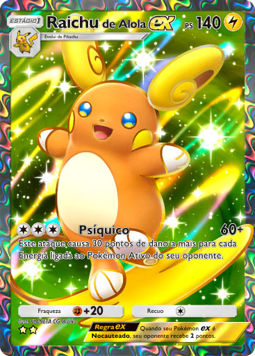 pokemon tcg pocket carta guardioes celestiais a3 185 raichu de alola