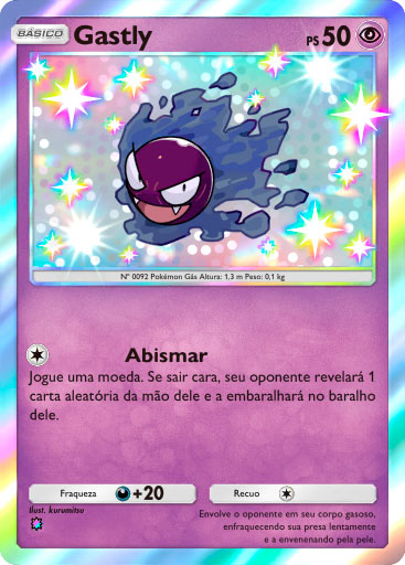 pokemon tcg pocket carta guardioes celestiais a3 220 gastly