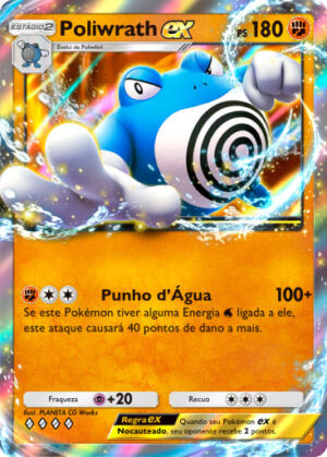 pokemon tcg pocket carta nascentes reclusas a4a 42 poliwrath ex