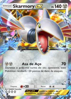 pokemon tcg pocket carta sabedoria dos ceus e mares a4 124 skarmory ex