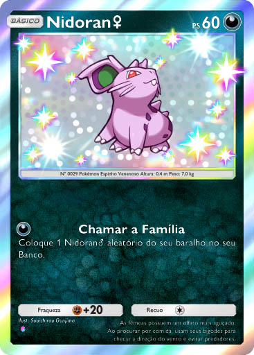 pokemon tcg pocket carta sabedoria dos ceus e mares a4 223 nidoran femea