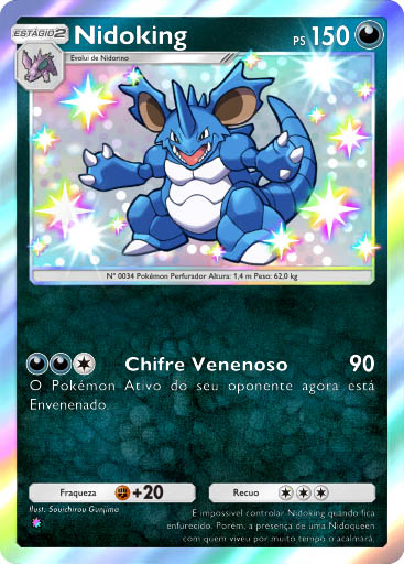 pokemon tcg pocket carta sabedoria dos ceus e mares a4 228 nidoking