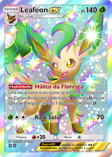 pokemon tcg pocket carta sabedoria dos ceus e mares a4 233 leafeon