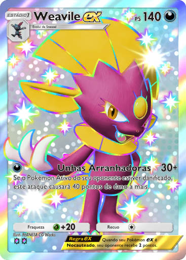 pokemon tcg pocket carta sabedoria dos ceus e mares a4 238 weavile