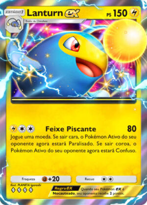 pokemon tcg pocket carta sabedoria dos ceus e mares a4 65 lanturn ex