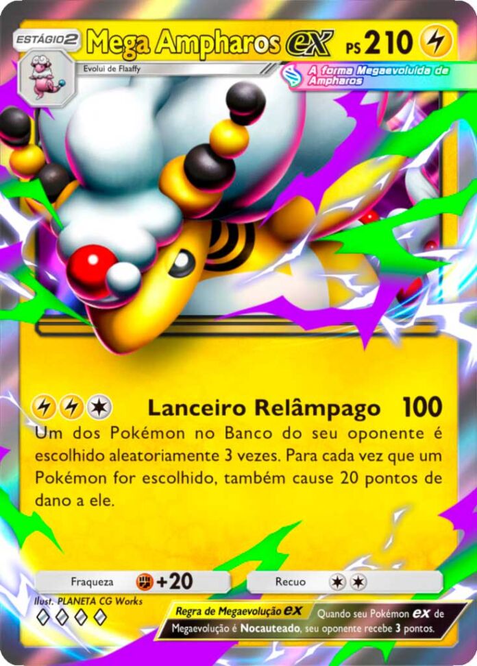 Pokemon TCG Pocket Mega Rising Mega Ampharos ex BRPT