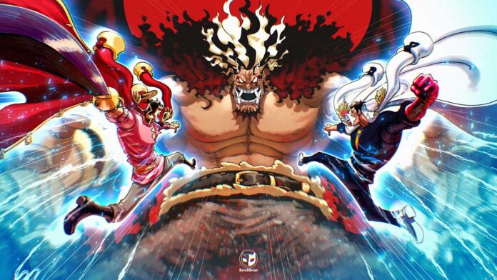 one-piece-roger-garp-vs-xebec-fanart-by-BoruDBrian-postcover