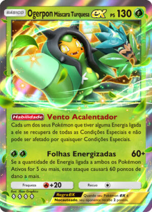 Pokemon tcg pocket carta desfile onirico b2 17 ogerpon mascara turquesa ex