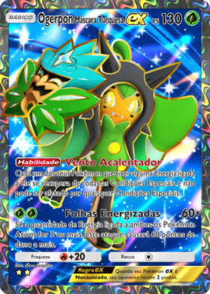 Pokemon tcg pocket carta desfile onirico b2 180 ogerpon mascara turquesa ex