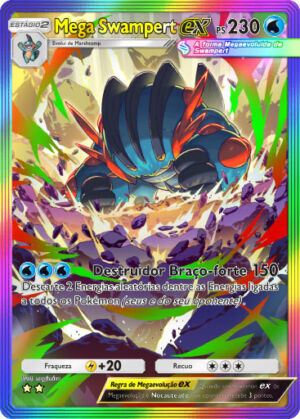 Pokemon tcg pocket carta desfile onirico b2 197 mega swampert ex