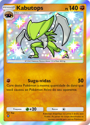 Pokemon tcg pocket carta desfile onirico b2 221 kabutops
