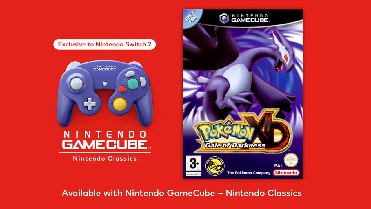 Pokémon XD: Gale of Darkness chega ao Nintendo Switch Online em março de 2026