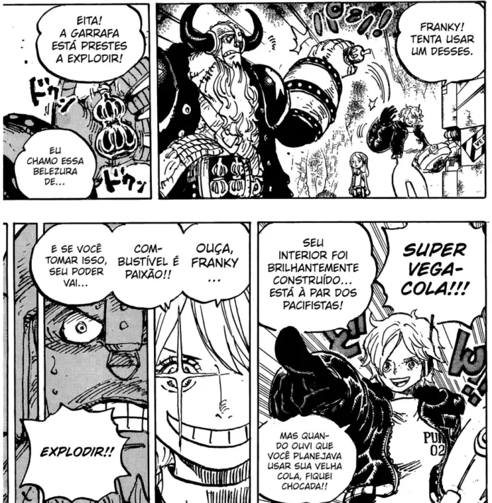 One piece manga 1176 franky lilith super vega cola