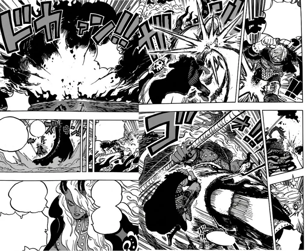 One piece manga 1180 spoiler 03 sanji vs imu