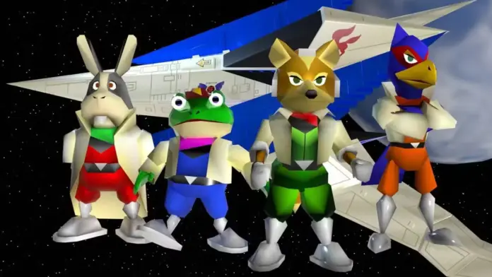 Star fox 64 personagens postcover
