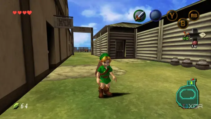 The legend of zelda ocarina of time nintendo 64 link postcover
