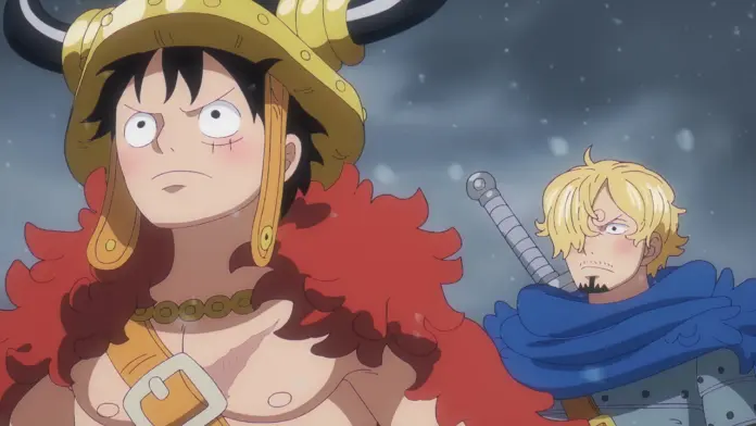 One piece anime 1173 luffy sanji postcover