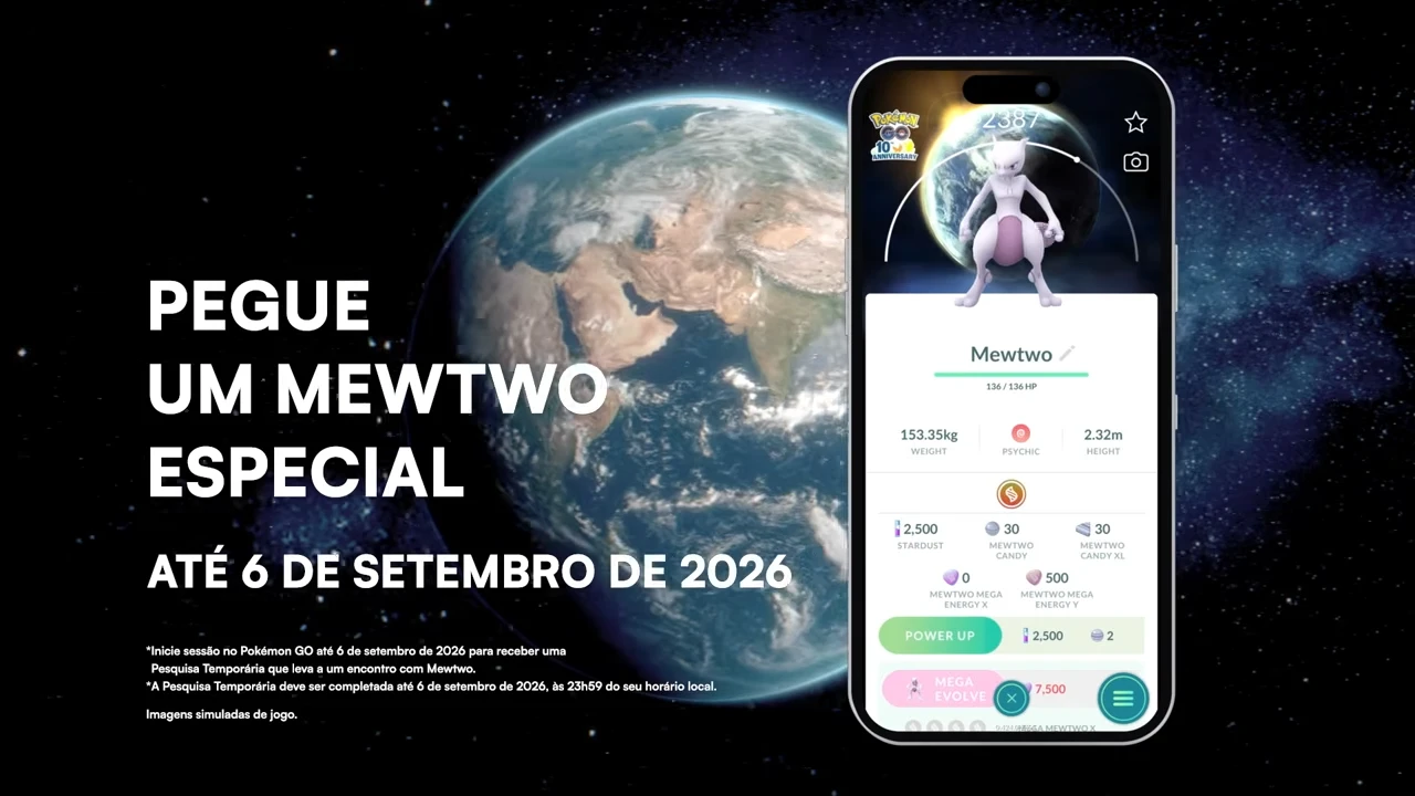 Pokémon GO dá Mewtwo perfeito e Master Ball a todos os treinadores pelos 10 anos do jogo