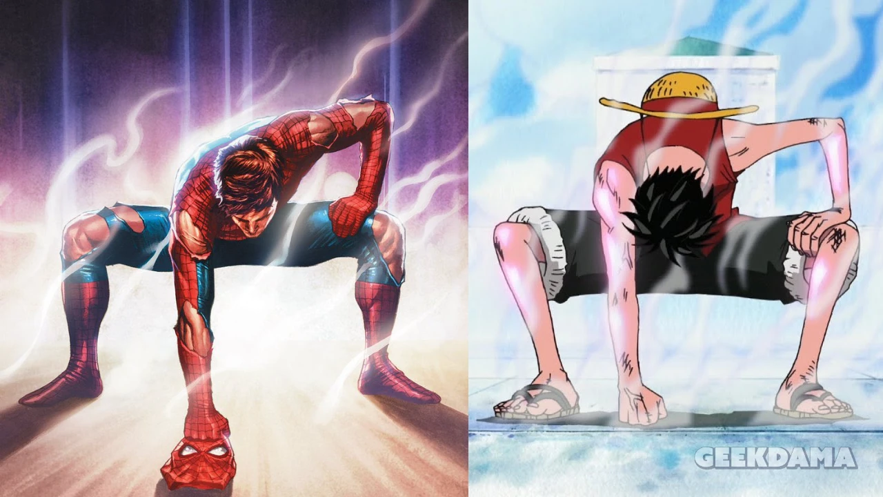 Homem-Aranha imita pose do Gear 2 de Luffy em capa variante da edição #1000