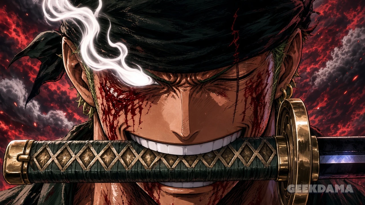 One Piece: Sommers foge desesperado após Zoro dominar o revestimento com Haki do Rei em spoilers do mangá 1195!